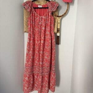 Velvet by Graham & Spencer pink floral maxi dress